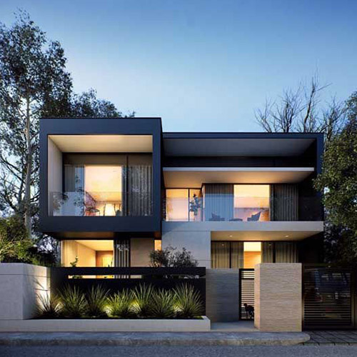 Projeto de estrutura com platibanda